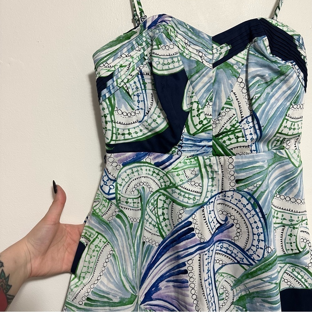 Anthro Moulinette Soeurs Donau Abstract Print Dress - Picture 5 of 9